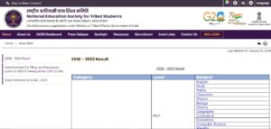 Eklavya Model Ems result 2023