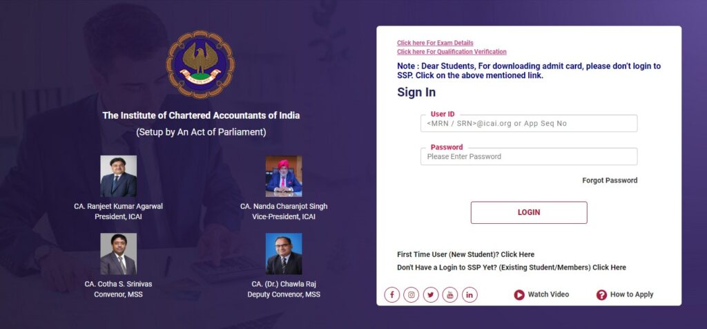 ICAI Admit Card 2024
