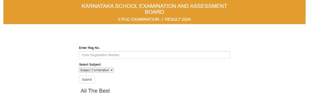 Karnataka 2nd PUC Result 2024