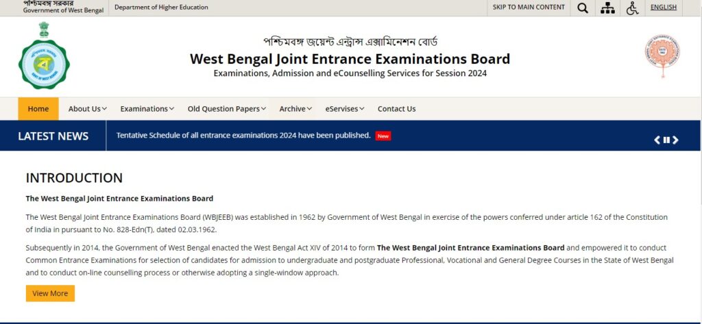 WBJEE 2024 Admit Card