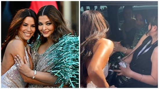 Cannes Festival में एक-दूसरे को देखकर चिल्लाईं Aishwarya Rai और Eva Longoria। कैमरे पर कैद हुआ प्यारा पल