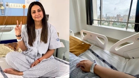 Hina Khan ने कराई Breast Cancer Surgery, कहा- अभी भी दर्द में हैं; शेयर किया अस्पताल स्टाफ का लिखा नोट